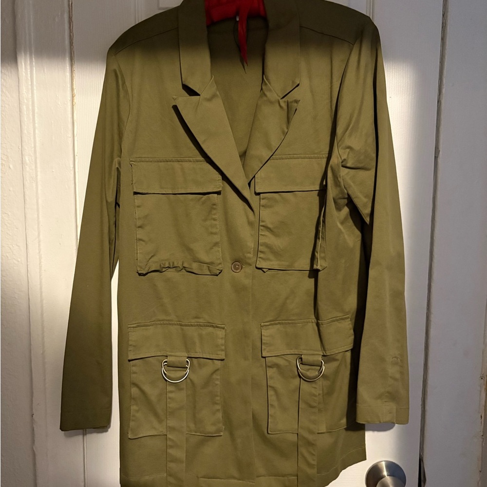Olive Green Utility Jacket XL